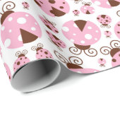 ラディバグのパターン,かわいいラディバグ,ピンクのラディバグ ラッピングペーパー (ロールコーナー)