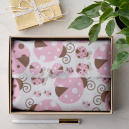 ラディバグのパターン，かわいいラディバグ，ピンクのラディバグ 薄葉紙