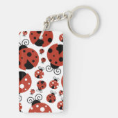 ラディバグのパターン,かわいいラディバグ,赤いラディバグ キーホルダー (裏面)