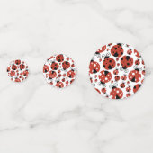 ラディバグのパターン，かわいいラディバグ，赤いラディバグ コンフェッティ (正面)