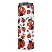 ラディバグのパターン，かわいいラディバグ，赤いラディバグ タンブラー (裏面)