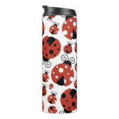 ラディバグのパターン，かわいいラディバグ，赤いラディバグ タンブラー (回転右)