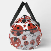 ラディバグのパターン,かわいいラディバグ,赤いラディバグ ダッフルバッグ (右)