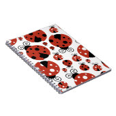 ラディバグのパターン,かわいいラディバグ,赤いラディバグ ノートブック (右側)