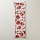 ラディバグのパターン，かわいいラディバグ，赤いラディバグ ボディピロー (裏面 (縦))