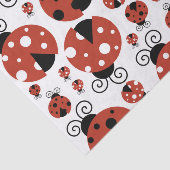 ラディバグのパターン，かわいいラディバグ，赤いラディバグ 薄葉紙 (詳細)