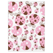 ラディバグのパターン,ピンクのラディバグ,あなたの名前 クリップボード (裏面)