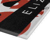 ラディバグのパターン,赤いラディバグ,あなたの名前 カッティングボード (角)