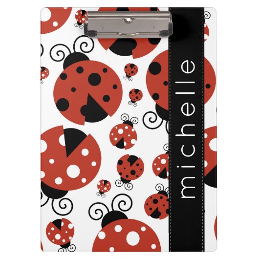 ラディバグのパターン,赤いラディバグ,あなたの名前 クリップボード (正面)
