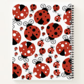 ラディバグのパターン,赤いラディバグ,あなたの名前 ノートブック (裏面)