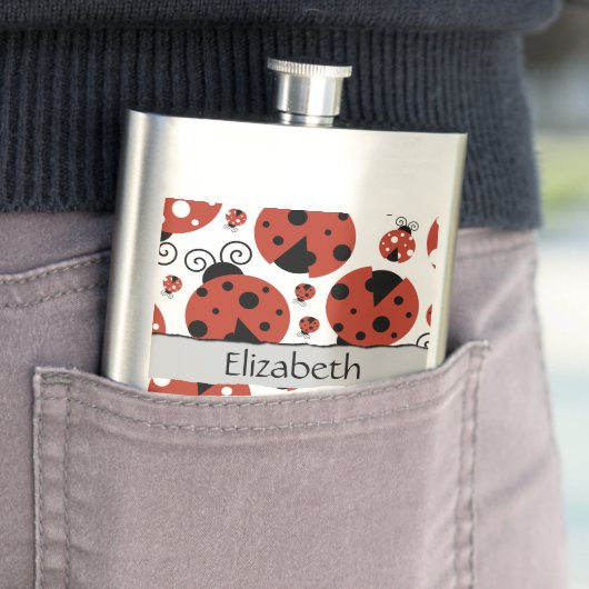 ラディバグのパターン,赤いラディバグ,あなたの名前 フラスク (インサイチュ)