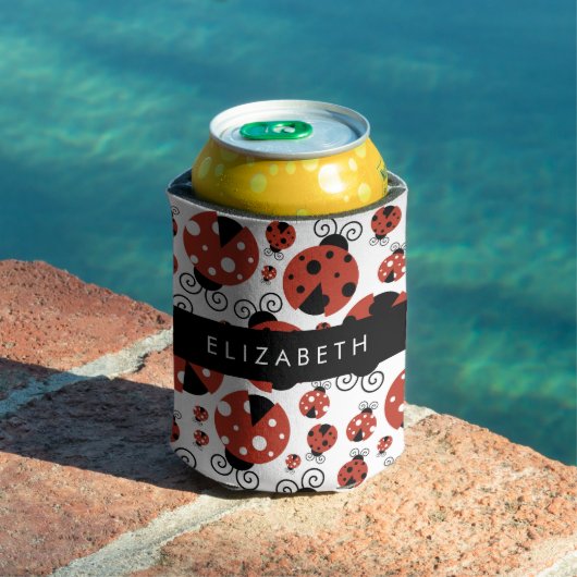 ラディバグのパターン,赤いラディバグ,あなたの名前 缶クーラー (インサイチュ プール)