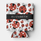 ラディバグのパターン,赤いラディバグ,あなたの名前 缶クーラー (正面)