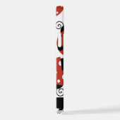 ラディバグのパターン,赤いラディバグ,あなたの名前 iPhoneケース (右側面)