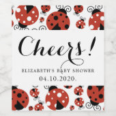 ラディバグのパターン,赤いラディバグ,赤いシャワー ワインラベル (シングルラベル)