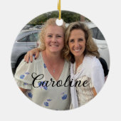 ラディバグのパーソナライズされた写真 セラミックオーナメント (裏面)