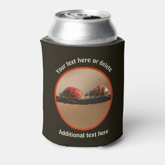 ラディバグのパーソナライズされた自然 缶クーラー (缶裏面)