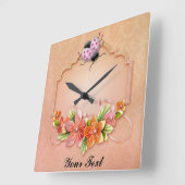 ラディバグの壁時計 スクエア壁時計 (傾斜)