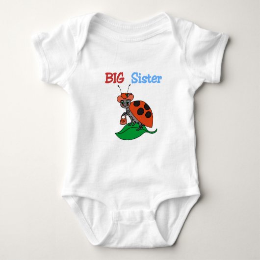 ラディバグの姉 ベビーボディスーツ (正面)