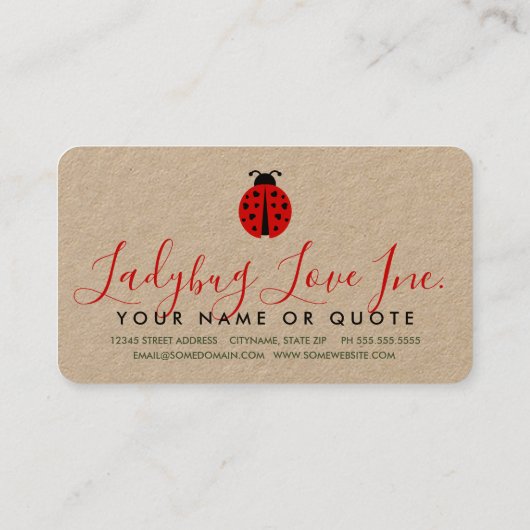 ラディバグの愛の名刺 名刺 (裏面)