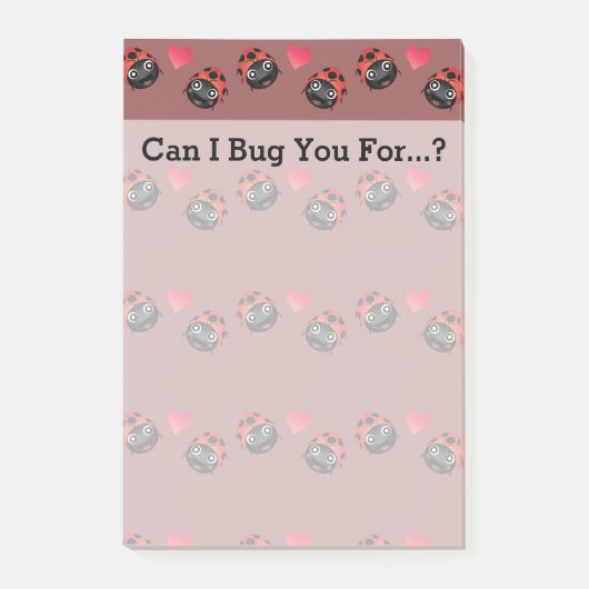 ラディバグの愛（パターン） ポストイット (正面)