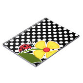 ラディバグの白黒水玉模様 ノートブック (左側)