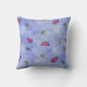 ラディバグの花葉と花 クッション (裏面)