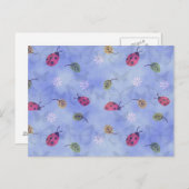 ラディバグの花葉と花 ポストカード (正面/裏面)