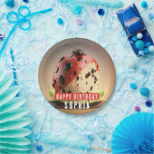 ラディバグをテーマにしたケーキ – 誕生日 ペーパープレート (パーティー)