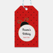 ラディバグアフリカンアメリカン赤と黒 ギフトタグ (裏面)