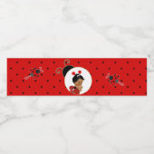 ラディバグアフリカンアメリカン赤と黒 ペットボトルラベル (シングルラベル)