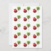 ラディバグアルファベットレターキッズ1st誕生日 招待状 (裏面)