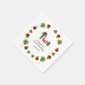 ラディバグアルファベットレターキッズ2nd誕生日へようこそ スタンダードカクテルナプキン (角)