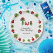 ラディバグアルファベットレターキッズ2nd誕生日へようこそ ペーパープレート (パーティー)