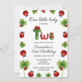 ラディバグアルファベットレターキッズ2nd誕生日 招待状 (正面)