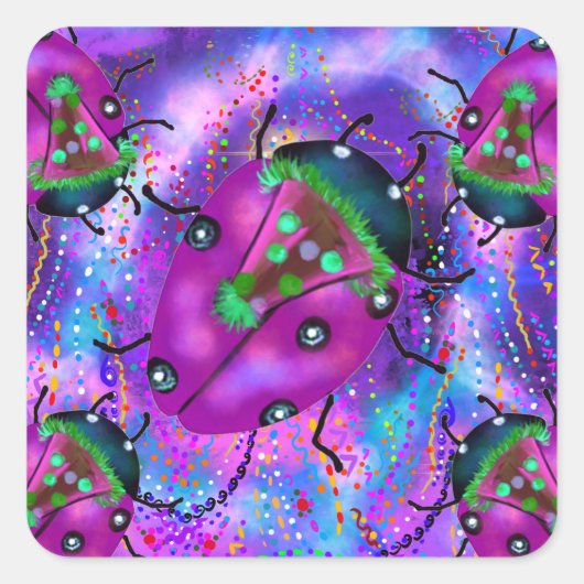 ラディバグアート スクエアシール (正面)