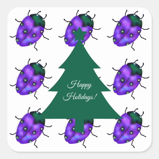 ラディバグアート スクエアシール (正面)