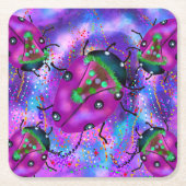 ラディバグアート スクエアペーパーコースター (正面)