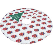 ラディバグアート ブラッシュドポリエステルツリースカート (アングル)