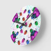 ラディバグアート ラウンド壁時計 (傾斜)