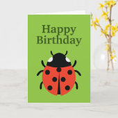 ラディバグイラストレーション カード (黄色い花)