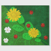 ラディバグウィムジー3Dフォークアート ラッピングペーパー (フラット)