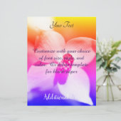 ラディバグオンドッグウッドフラワーレインボーカラーズ レターヘッド (スタンド正面)