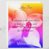 ラディバグオンドッグウッドフラワーレインボーカラーズ レターヘッド (正面/裏面)