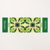 ラディバグオンドッグウッド抽象芸術パーソナライズされた自然 ヨガマット (正面(横))