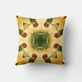 ラディバグオンドッグウッド抽象芸術自然アート クッション (裏面)