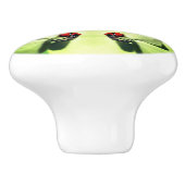 ラディバグオンドッグウッド抽象芸術自然アート セラミックノブ (側面)