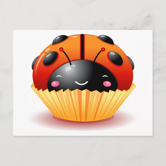 ラディバグカップケーキポストカード ポストカード (正面)