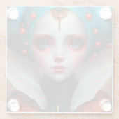 ラディバグクイーンキュートファンタジーアート ガラスコースター (裏面)