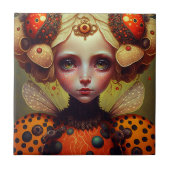 ラディバグクイーン2かわいいファンタジーアート タイル (正面)